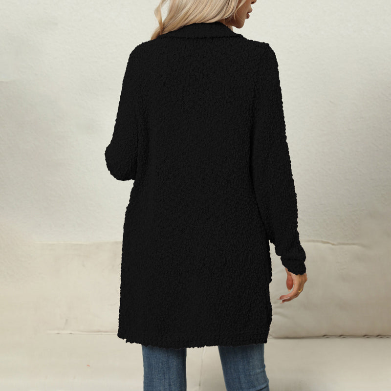 R&B | Einfarbiger Strickjacke