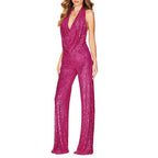 Damen eleganter Glitzer-Jumpsuit R&B
