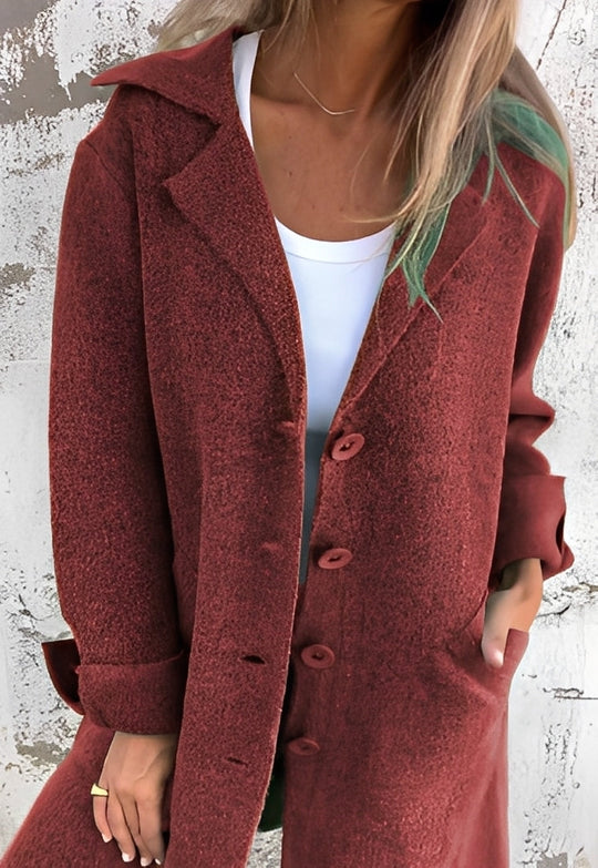 R&B | Lässiger langer Strickmantel für Frauen