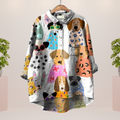 R&B | Exklusives Damenhemd mit Kunstdruck