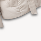 R&B | Damen Pufferjacke mit Kapuze und Gürtel