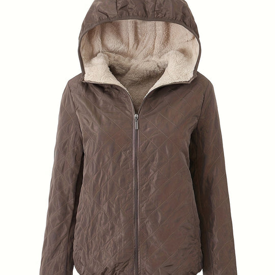 R&B | Steppjacke mit Kapuze und Reißverschluss