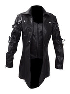Herren Designer Bikerjacke mit asymmetrischem Reißverschluss