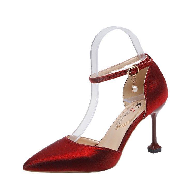 Damen elegante Slingback-Pumps mit verziertem Fesselriemen R&B