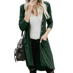 Damen Longstrickjacke mit Knopfdetails und praktischen Taschen R&B