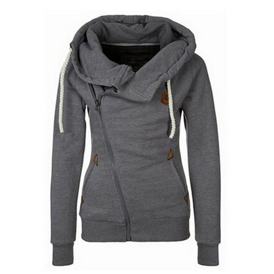 Damen gemütlicher Lagenlook Pullover mit hohem Kragen R&B