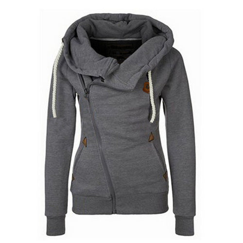 Damen gemütlicher Lagenlook Pullover mit hohem Kragen R&B