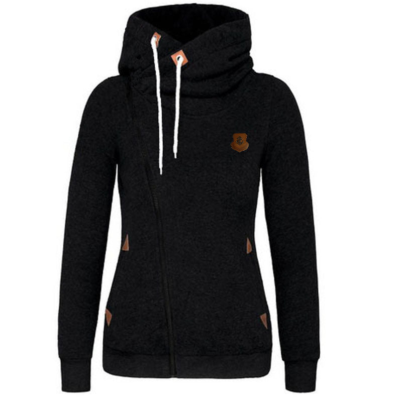 Damen gemütlicher Lagenlook Pullover mit hohem Kragen R&B