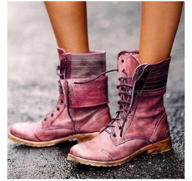 R&BMode | Elegante Stiefel Mit Schnürung Vorne