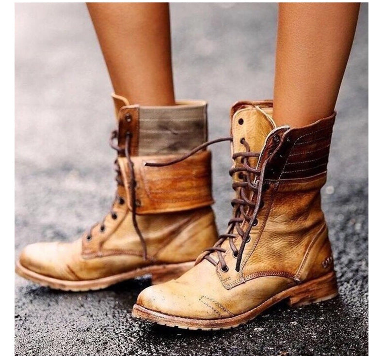R&BMode | Elegante Stiefel Mit Schnürung Vorne