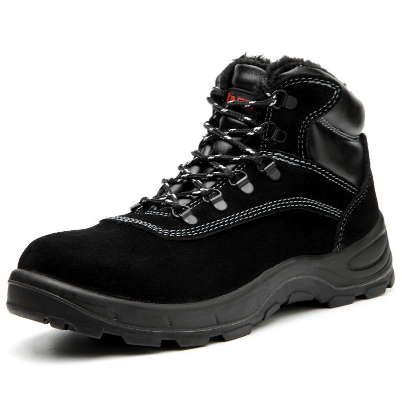 Wasserdicht Arbeitsschuhe Stahlkappe Schutzschuhe Warm Gefüttert Sicherheitsstiefel R&B