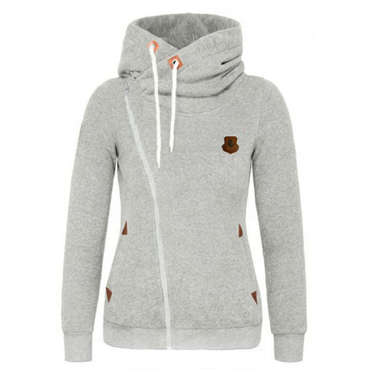 Damen gemütlicher Lagenlook Pullover mit hohem Kragen R&B
