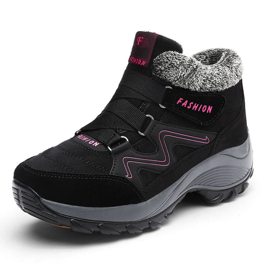 Damen Komfortable Winterstiefel mit Warmfutter und rutschfester Sohle R&B