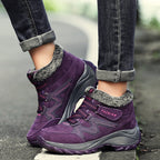 Damen Komfortable Winterstiefel mit Warmfutter und rutschfester Sohle