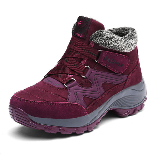 Damen Komfortable Winterstiefel mit Warmfutter und rutschfester Sohle R&B