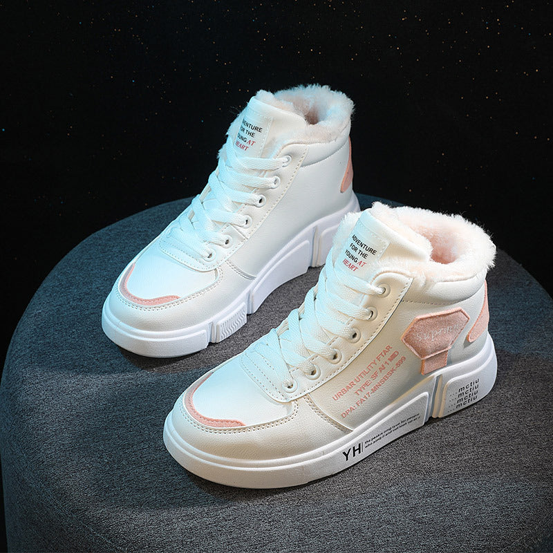 Damen Hohe Sneaker mit kuscheligem Innenfutter und trendigem Design R&B