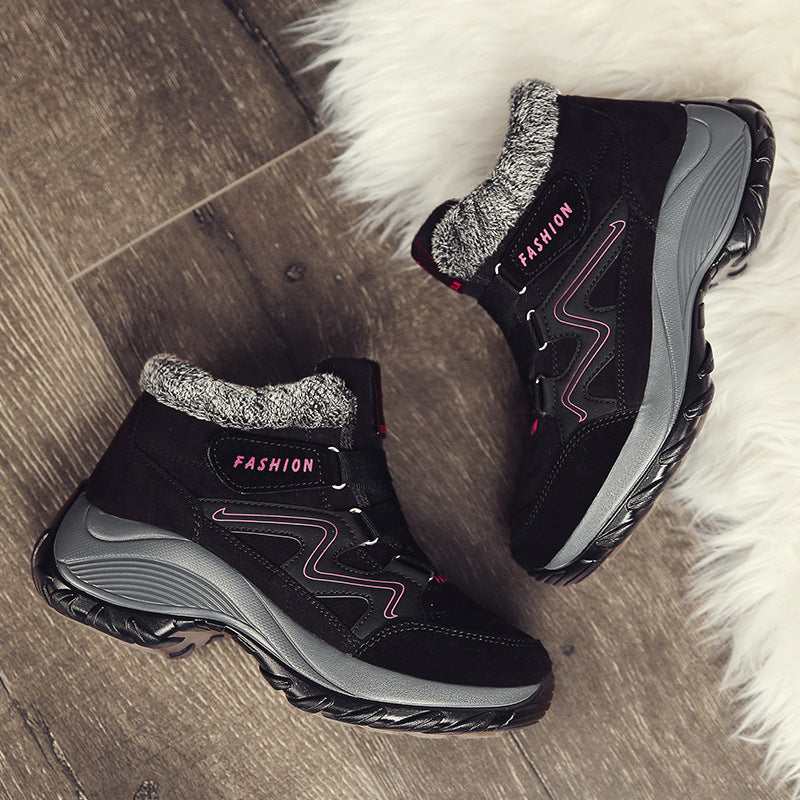 Damen Komfortable Winterstiefel mit Warmfutter und rutschfester Sohle