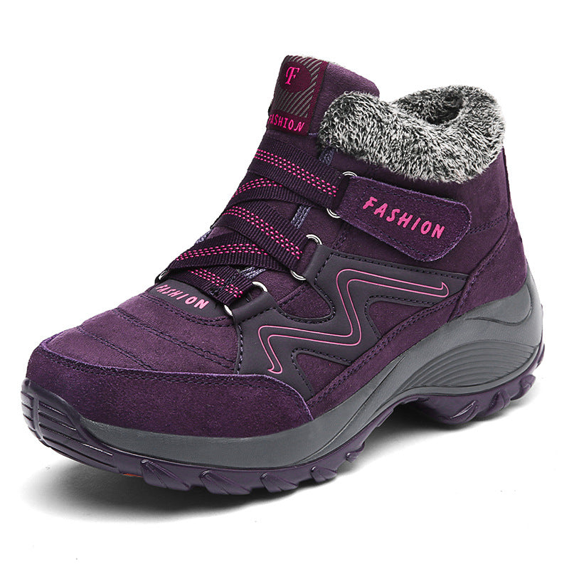 Damen Komfortable Winterstiefel mit Warmfutter und rutschfester Sohle R&B