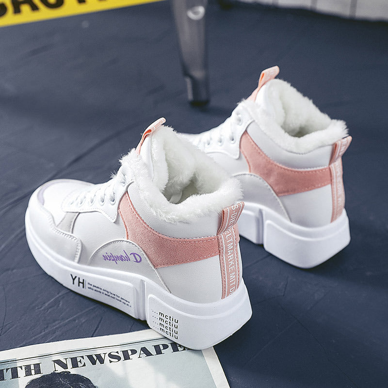 Damen hohe Sneaker mit warmem Innenfutter und rutschfester Sohle R&B