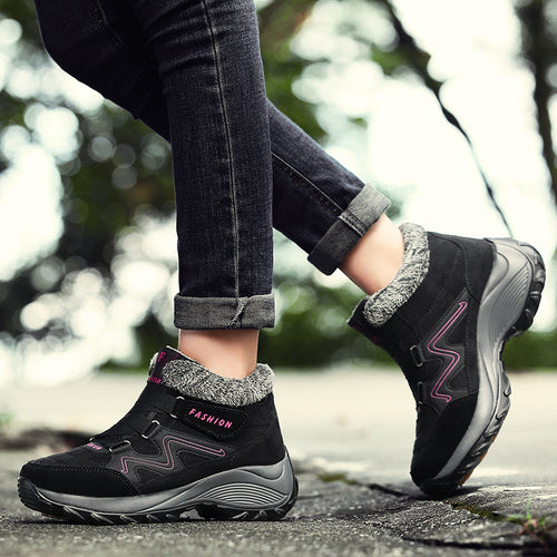 Damen Modische Winterstiefel mit komfortabler Fütterung und rutschfester Sohle R&B