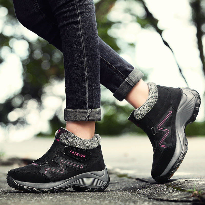 Damen Komfortable Winterstiefel mit Warmfutter und rutschfester Sohle