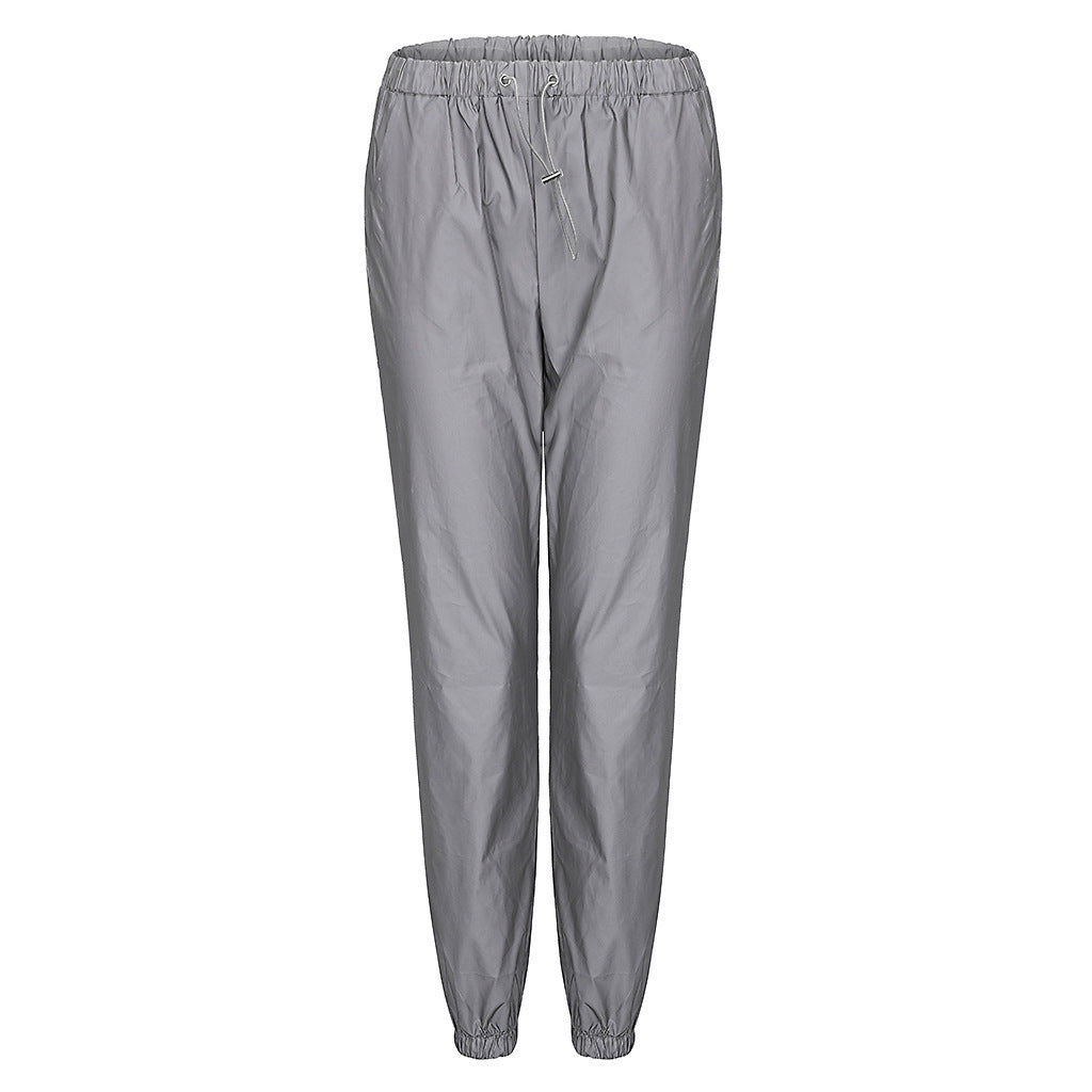 Damen Sportliches Freizeit-Set mit cropped Jacke und elastischem Bund R&B