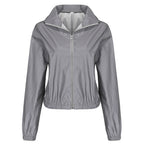 Damen Sportliches Freizeit-Set mit cropped Jacke und elastischem Bund R&B
