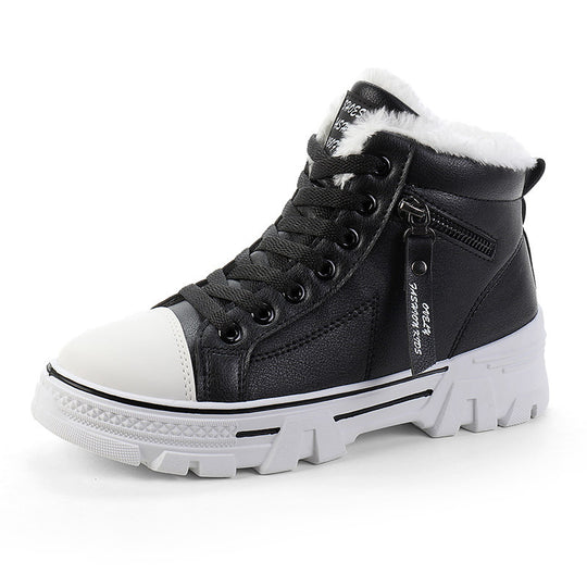 Damen hohe Sneaker mit warmem Innenfutter und rutschfester Sohle R&B