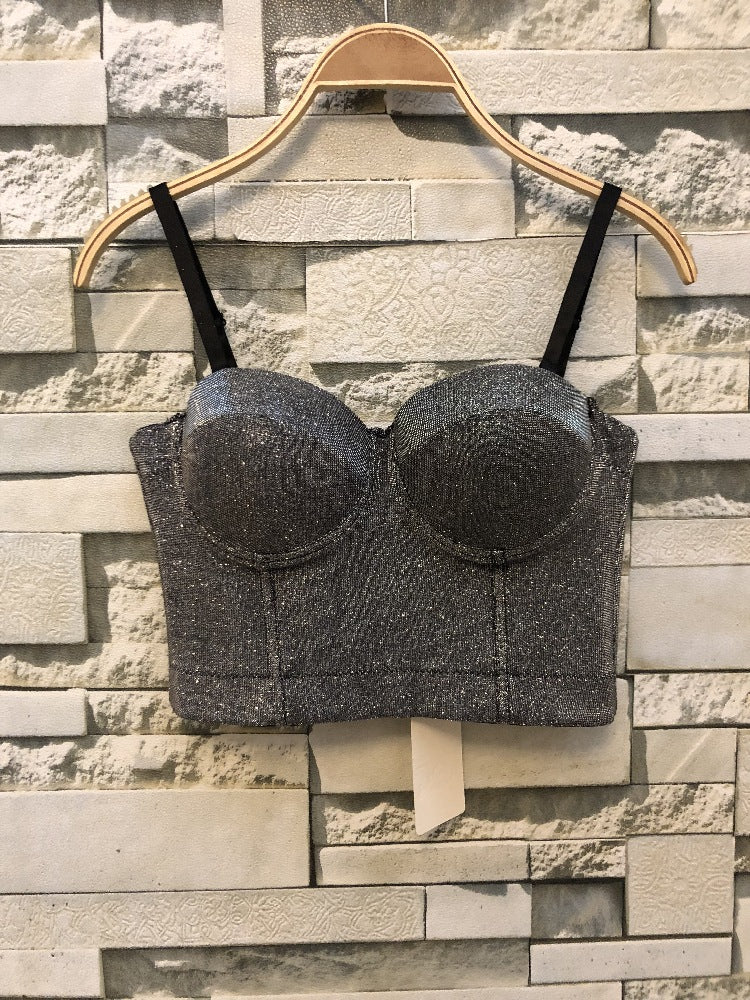 Damen Bustier Oberteil mit formendem Design und verspielten Trägern R&B