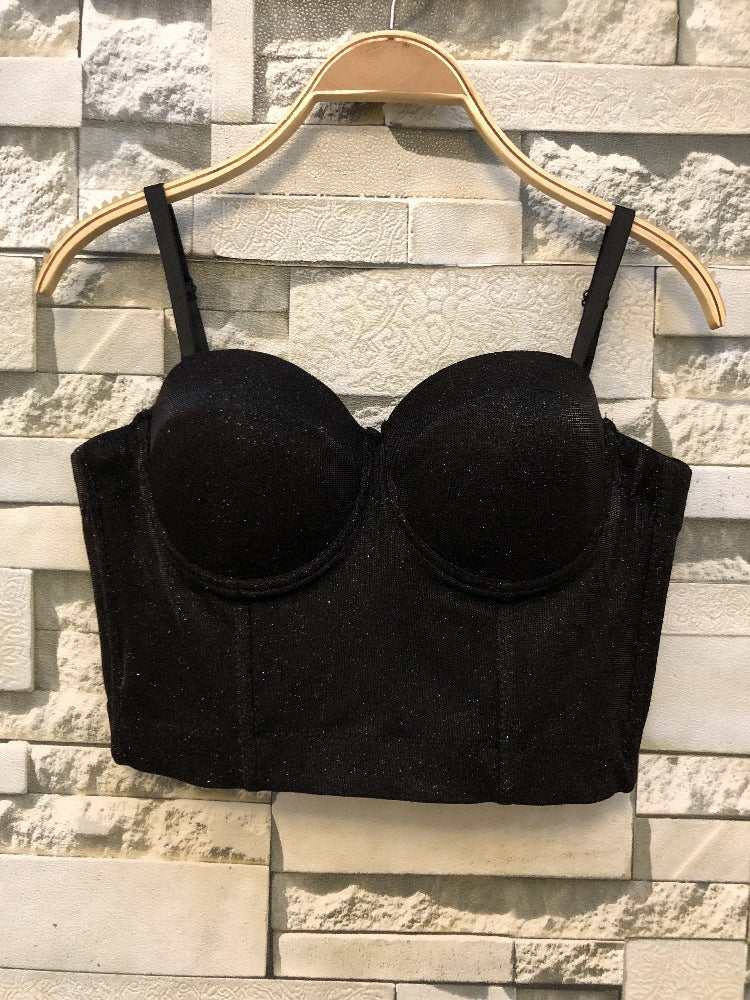 Damen Bustier Oberteil mit formendem Design und verspielten Trägern R&B