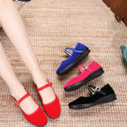 Damen Bequeme Mary Jane Schuhe mit verstellbarem Riemen R&B