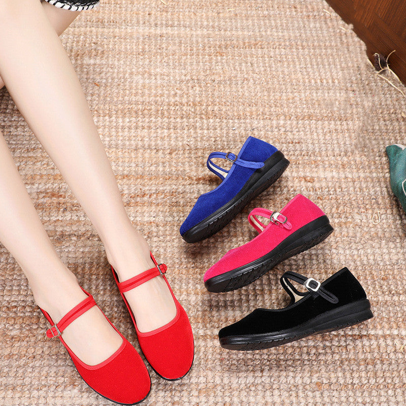 Damen Bequeme Mary Jane Schuhe mit verstellbarem Riemen R&B