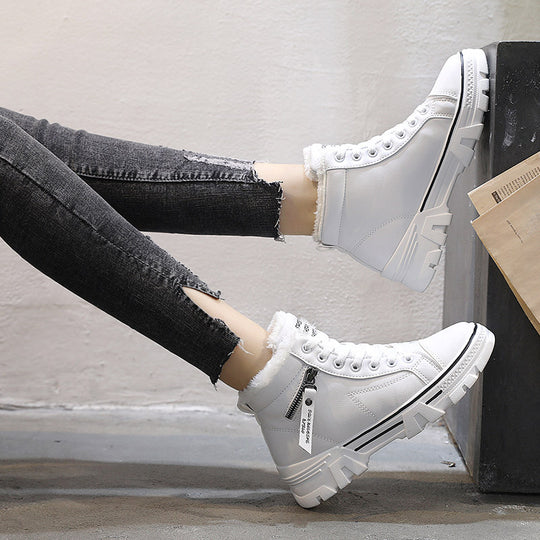 Damen hohe Sneaker mit warmem Innenfutter und rutschfester Sohle R&B