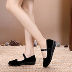 Damen Bequeme Mary Jane Schuhe mit verstellbarem Riemen R&B
