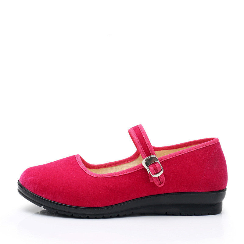 Damen Bequeme Mary Jane Schuhe mit verstellbarem Riemen R&B