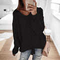Damen Strickpullover mit detailreicher Schnürung R&B