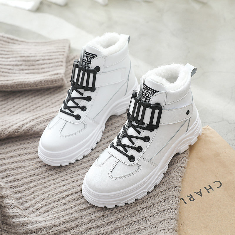 Damen Winterstiefel mit robustem Profil und kuscheligem Innenfutter R&B
