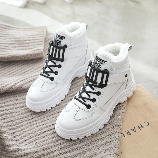 Damen Winterstiefel mit robustem Profil und kuscheligem Innenfutter R&B