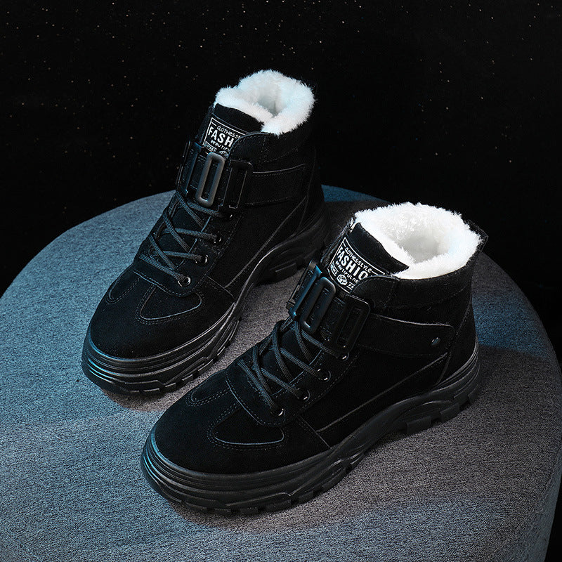 Damen Winterstiefel mit robustem Profil und kuscheligem Innenfutter R&B