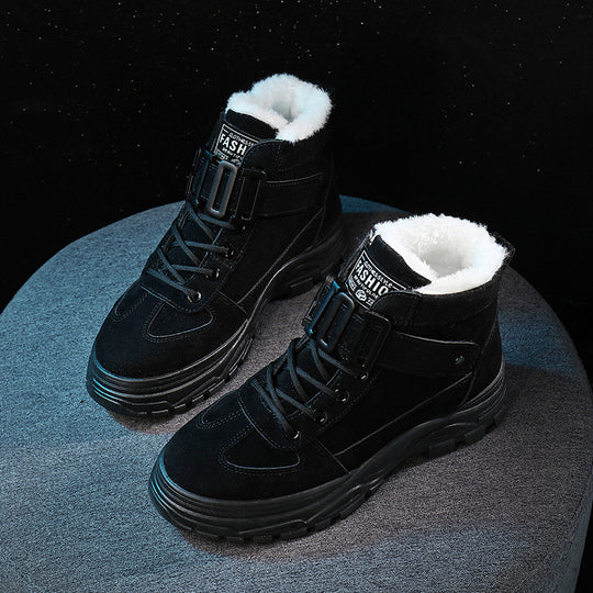 Damen Winterstiefel mit robustem Profil und kuscheligem Innenfutter R&B