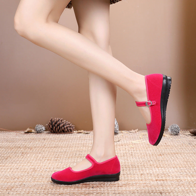 Damen Bequeme Mary Jane Schuhe mit verstellbarem Riemen R&B