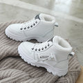 R&B | Stiefel - Kunstleder - High-Top - Chunky Plateausohle - Schnürverschluss