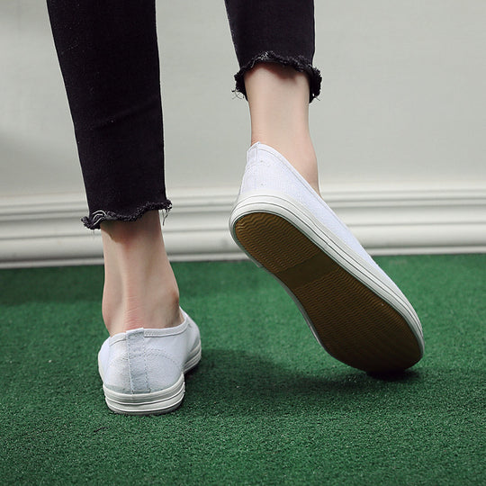 Damen bequeme Slip-On Sneakers mit elastischen Riemen R&B