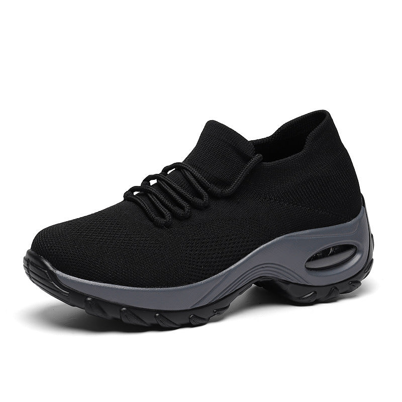 Damen nan gestrickter Sockensneaker mit Luftkissenlaufsohle und elastischem Strickobermaterial R&B