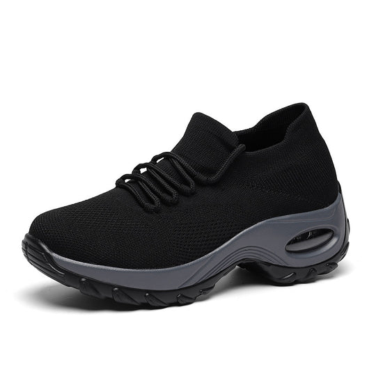 Damen nan gestrickter Sockensneaker mit Luftkissenlaufsohle und elastischem Strickobermaterial R&B