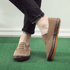 Damen komfortable Schnürschuhe mit strukturiertem Obermaterial