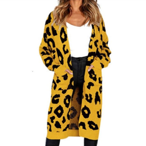 Damen Langärmliger Strickmantel R&B