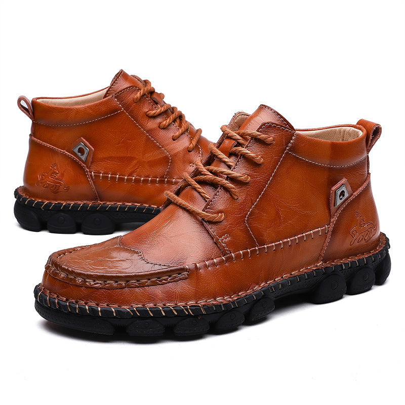 Herren modulare Lederstiefel R&B