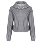 Damen Sportliche Windbreaker-Jacke mit elastischem Bund und hoher Atmungsaktivität R&B