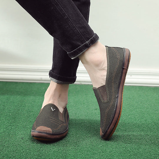 Damen lässige Slip-On Freizeitschuhe mit atmungsaktivem Obermaterial und rutschfester Sohle R&B
